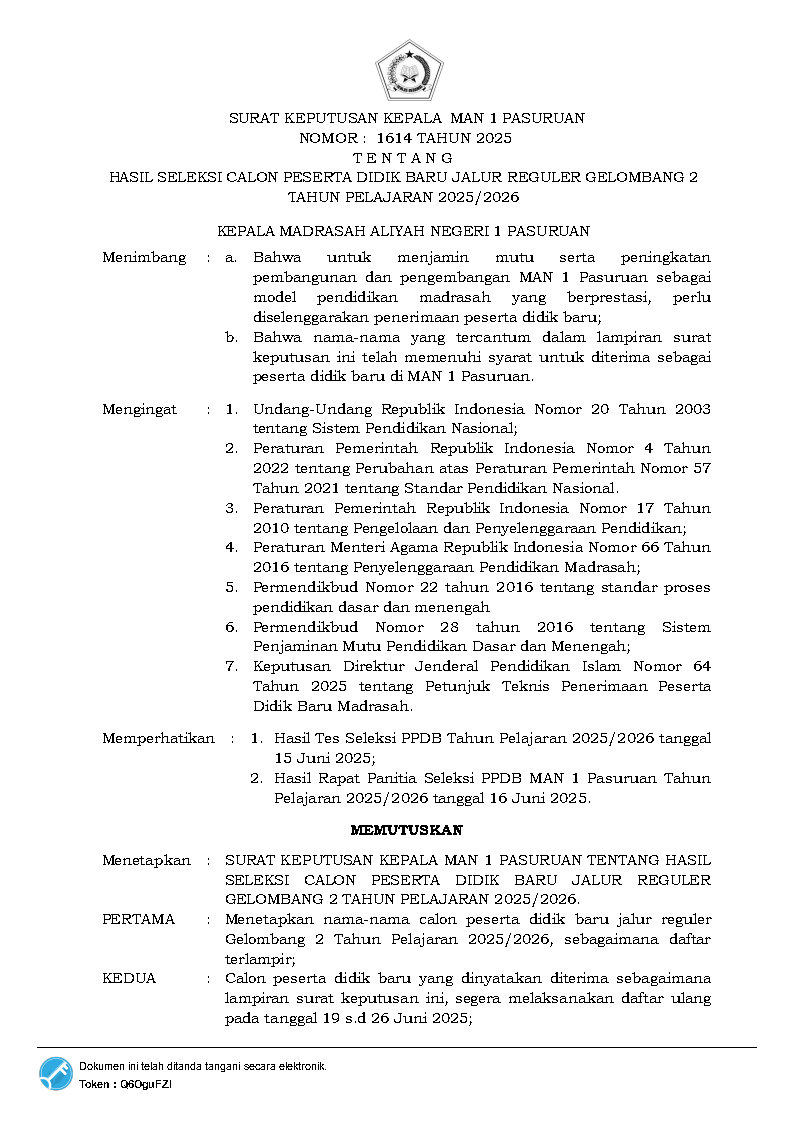 1614 SK HASIL SELEKSI PPDB JALUR REGULER GELOMBANG 22_Page1